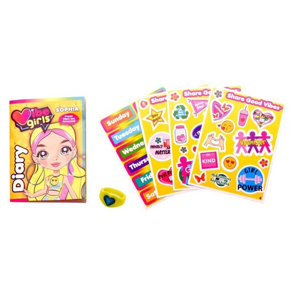 🆕 Vibe Girls 8 Inch Sophia Happy Vibe Doll & Accessories - Picture 5 of 9